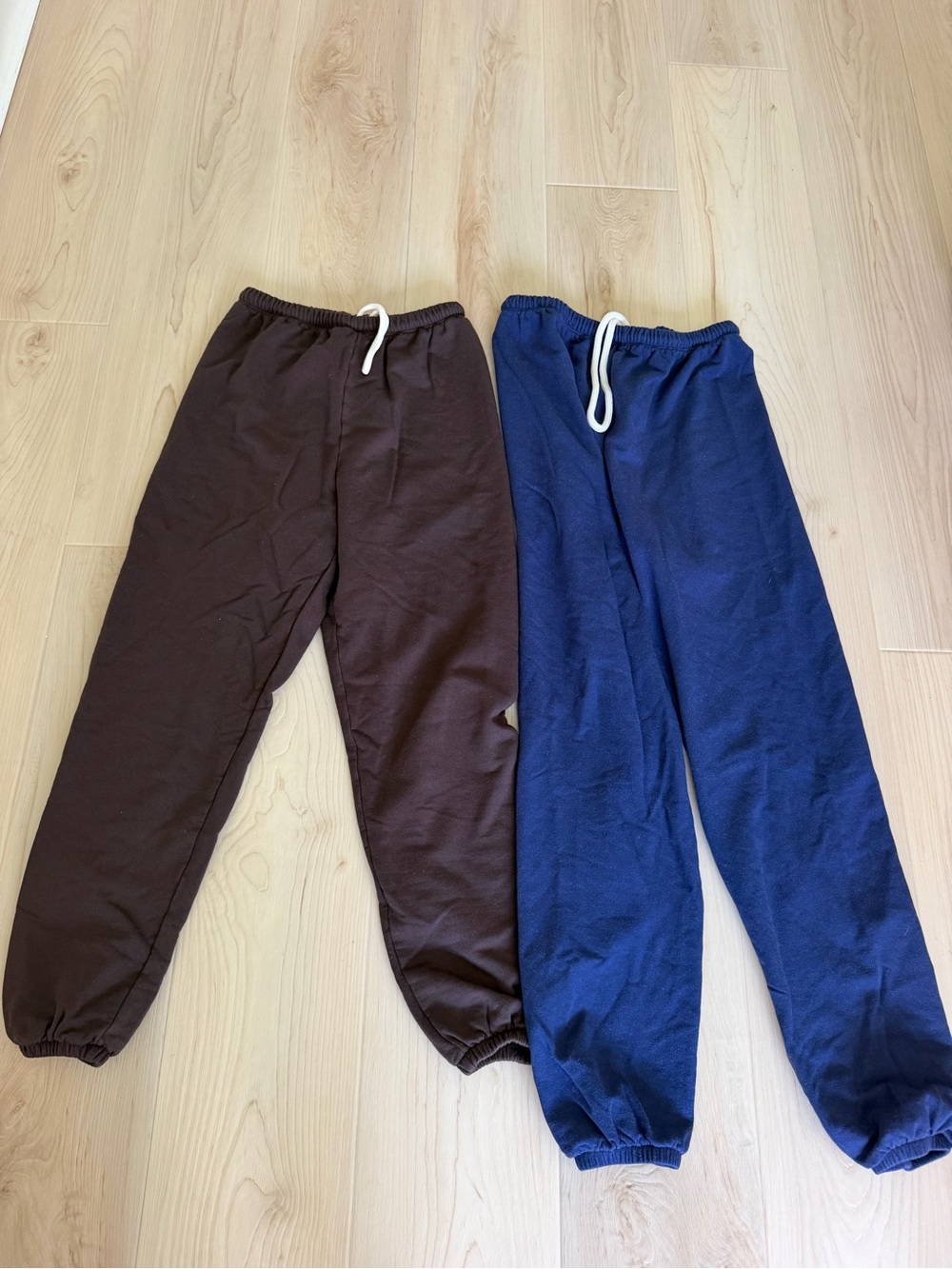 Aerie sweatpants bundle, size XXS, Drawstring Jogger Pants - Brown & Navy